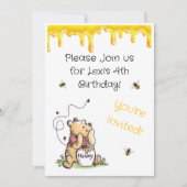 Winnie the Pooh Invitation 招待状 (正面)