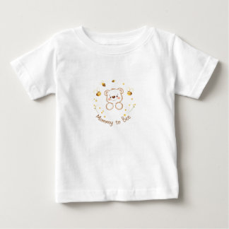 Winnie the Pooh Mommy to Bee Baby Shower Cute Bear ベビーTシャツ