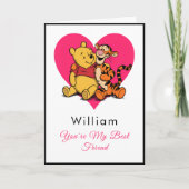 Winnie the Pooh & Piglet Cute カード (正面)