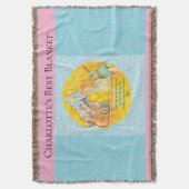 Winnie The Pooh Throw - Gift for Girl  スローブランケット (正面縦)