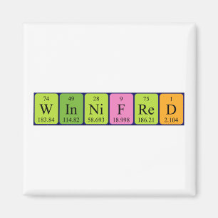 Winnifred周期表名磁石 マグネット