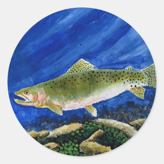 Winning Art By I. Walker Grade 4 ラウンドシール (正面)