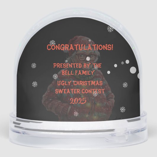 WINNING PRIZE Ugly Christmas Sweater Contest (裏面)