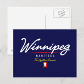 Winnipegスクリプト ポストカード (正面/裏面)