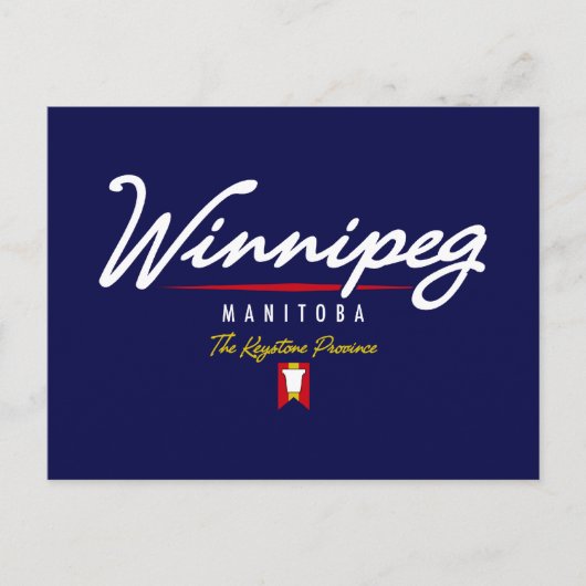 Winnipegスクリプト ポストカード (正面)
