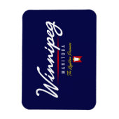 Winnipegスクリプト マグネット (縦)