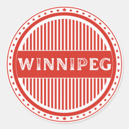 Winnipeg City Pride Emblem – Canadian Identity ラウンドシール
