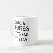 winnipeg sports fan, being coffee mug コーヒーマグカップ (正面左)