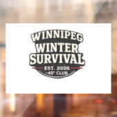 Winnipeg Winter Survival Club Window Cling – 40° ウィンドウサイン (シート2)