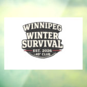 Winnipeg Winter Survival Club Window Cling – 40° ウィンドウサイン (シート3)
