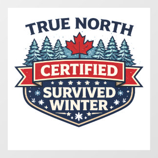 Winnipeg Winter Survival Club Window Cling – 40° ウィンドウサイン