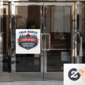 Winnipeg Winter Survival Club Window Cling – 40° ウィンドウサイン (オフィスドア)