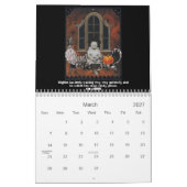 Winonaのクッキー2012年の壮麗に不気味なゴシック様式 カレンダー (3月 2027)