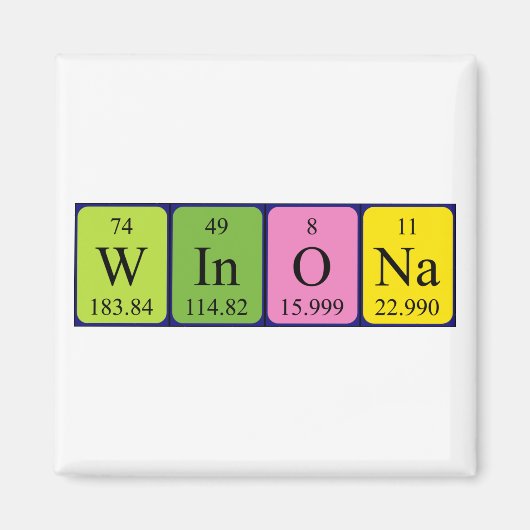 Winona周期表名磁石 マグネット (正面)