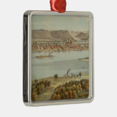 Winona、ミネソタ メタルオーナメント (右)