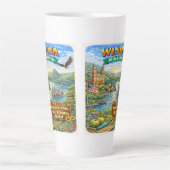 Winona, MN Minnesota Souvenir Gift Latte Mug カフェラテマグ (正面)