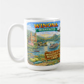 Winona, MN Minnesota Souvenir Gift Mug コーヒーマグカップ (左)