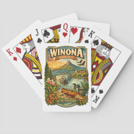 Winona, MN Minnesota Souvenir Gift Playing Cards トランプ