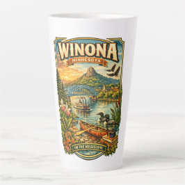 Winona, MN Minnesota Unique Souvenir Latte Mug カフェラテマグ