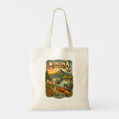 Winona, MN Minnesota Unique Souvenir Tote Bag トートバッグ (裏面)