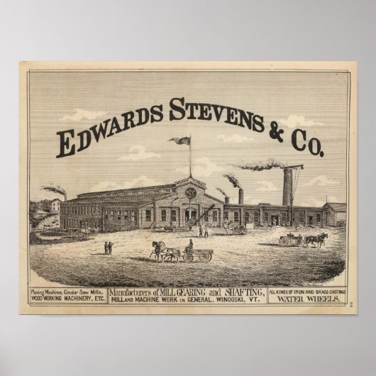 WinooskiのEdwards StevensとCoメーカー ポスター (正面)