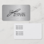 Winskiブレードのサンプル 名刺 (正面/裏面)