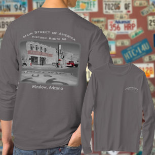 Winslowアリゾナの赤いしぶきの写真 Tシャツ