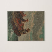 Winslowホーマーの上でそよ吹くこと ジグソーパズル (横)