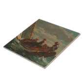 Winslowホーマー-の上でそよ吹きます(公平な風) タイル (側面)