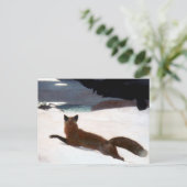 WINSLOWホーマー: キツネ狩り1893年 ポストカード (スタンド正面)