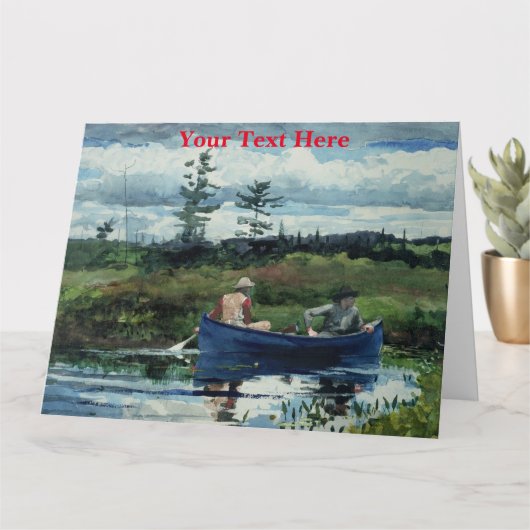 WInslowホームマーアメリカンアート カード (小さな植物)