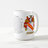 Winslow家族の紋章付き外衣 コーヒーマグカップ (正面右)