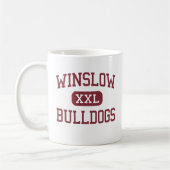 Winslow -ブルドッグ-高等学校- Winslowアリゾナ コーヒーマグカップ (左)