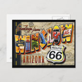 Winslow Arizonaヴィンテージはがき ポストカード (正面/裏面)