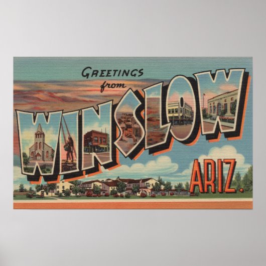 Winslow, Arizona – ラージ・レター・シーン ポスター (正面)