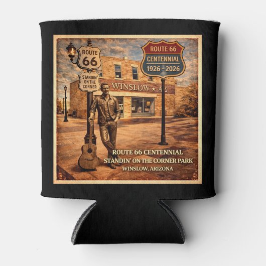 Winslow Arizona Mother Road Centennial   缶クーラー (正面)