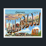 Winslow, Arizona Vintage Travelからの挨拶 ポストカード<br><div class="desc">Winslow,  Arizona Vintage Travelポストカードからの挨拶</div>