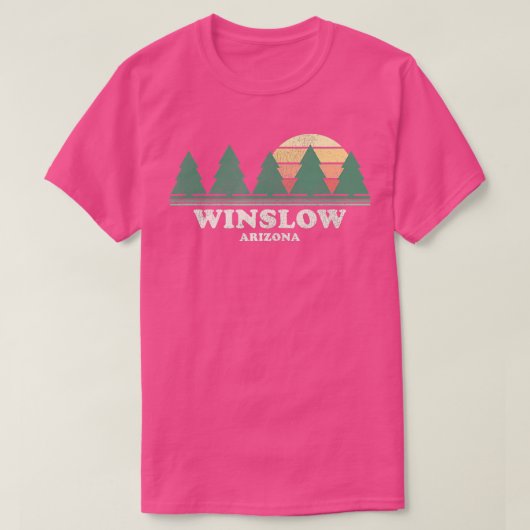 Winslow AZヴィンテージスローバックティーレトロ70sデザイン Tシャツ (デザイン正面)