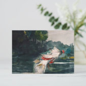 Winslow Homerによる実物大ブラックベース サンキューカード (スタンド正面)