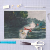 Winslow Homerによる実物大ブラックベース 薄葉紙 (クラフト)