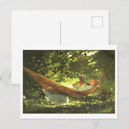 Winslow Homerによる「Sunlight and Shadow」 ポストカード (正面/裏面)