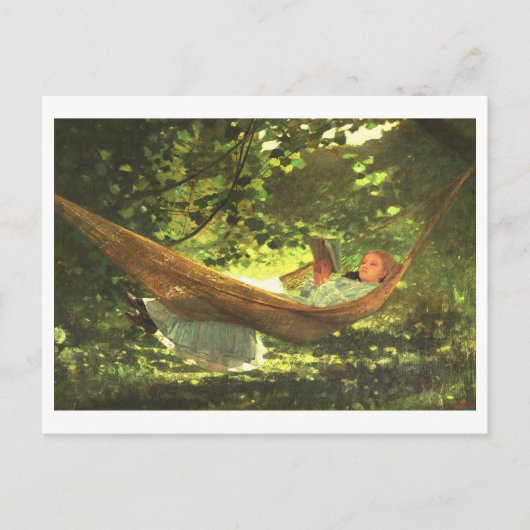 Winslow Homerによる「Sunlight and Shadow」 ポストカード (正面)