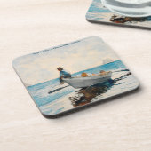 Winslow HomerによるDory(1880年)の少年 コースター (左側)