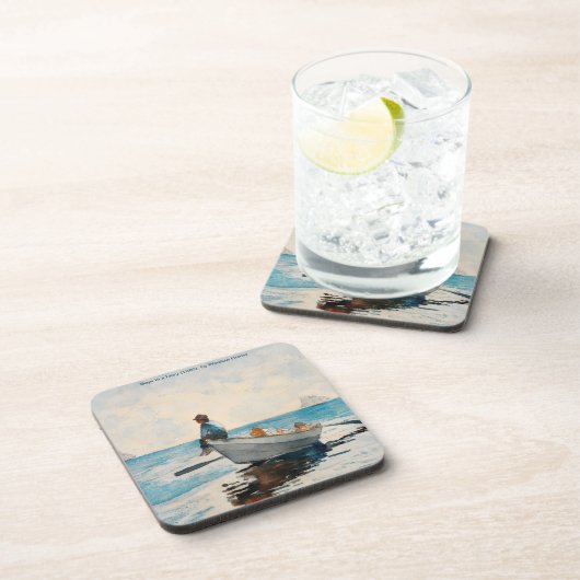 Winslow HomerによるDory(1880年)の少年 コースター (右側)