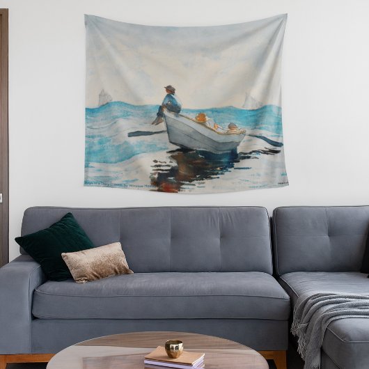 Winslow HomerによるDory（1880年）の少年 タペストリー