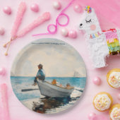 Winslow HomerによるDory（1880年）の少年 ペーパープレート (パーティー)