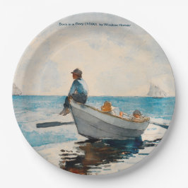 Winslow HomerによるDory（1880年）の少年 ペーパープレート