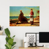 Winslow Homerアートワーク、パパ来ズ ポスター (ホームオフィス)