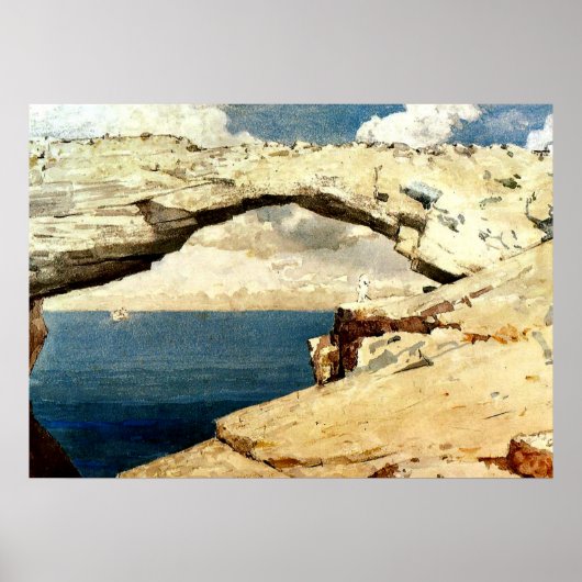 Winslow Homer – ガラス窓 ポスター (正面)