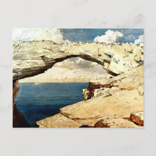 Winslow Homer – ガラス窓 ポストカード (正面)